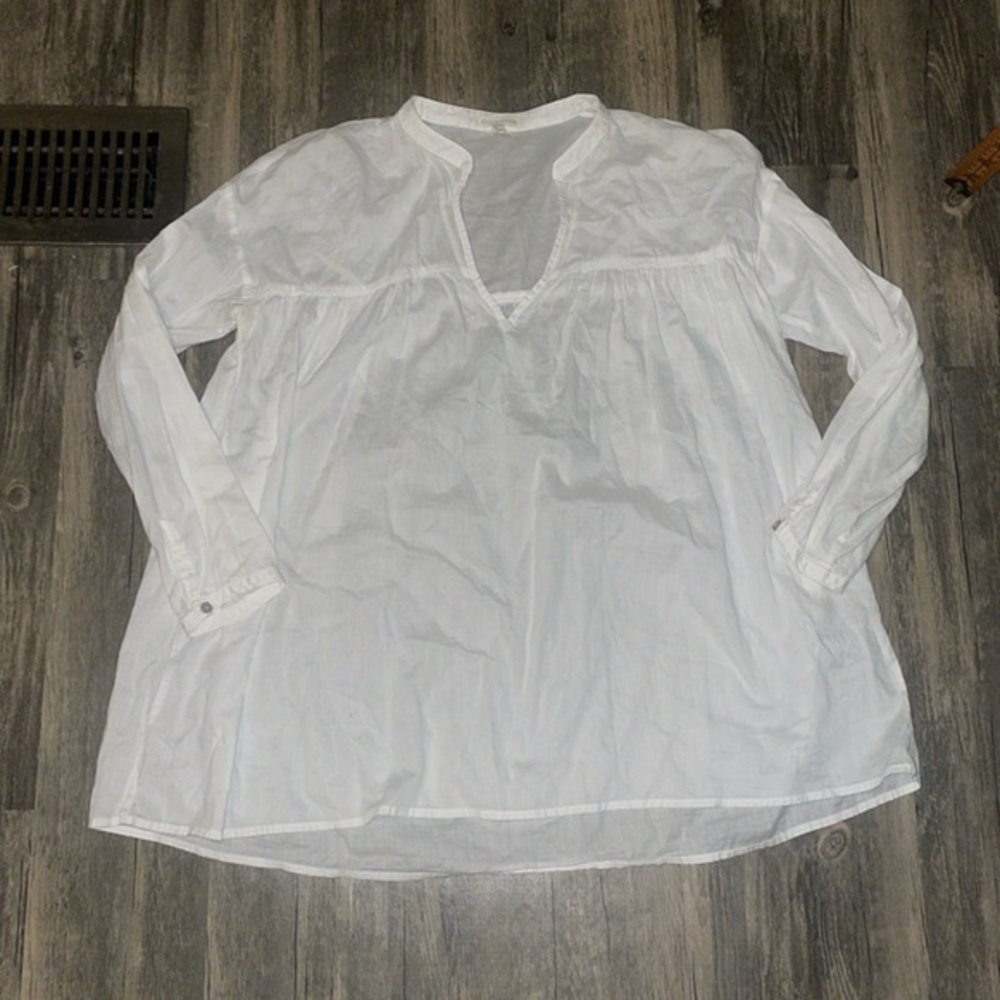 Eileen Fisher 100 organic cotton present woman’s top - XS - white